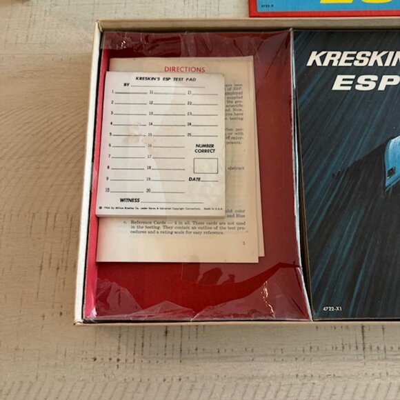 Rare, Vintage 1967 Milton Bradley Kreskin's ESP Game - Picture 6 of 11